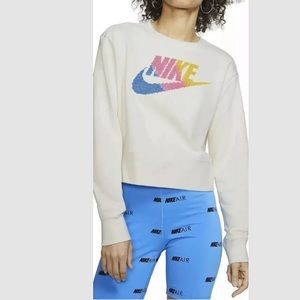 Nike Sportswear Womens Crop Top Crew Sweatshirt